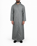 Grey Hooded Thobe / Jubba for Men – Moroccan Style