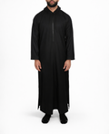Black Hooded Thobe / Jubba for Men – Moroccan Style